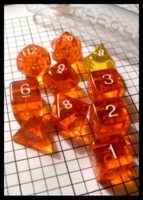 Dice : Dice - Dice Sets - The Armory Megatube Orange Transparent with White Numerals - Ebay July 2010